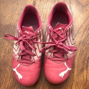 Puma Vibrant Pink Soccer Shoes